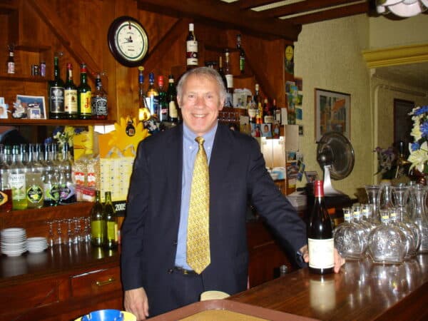 Daniel Krewski enjoying wines in France