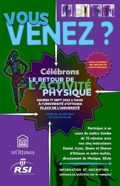 Affiche du Retour à l'activité physique 2022