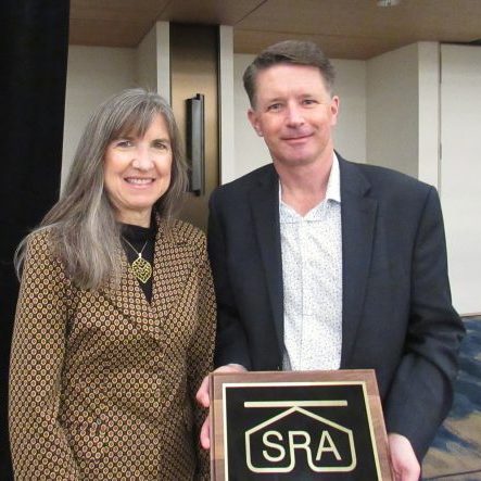 Greg Paoli receiving SRA Fellowship